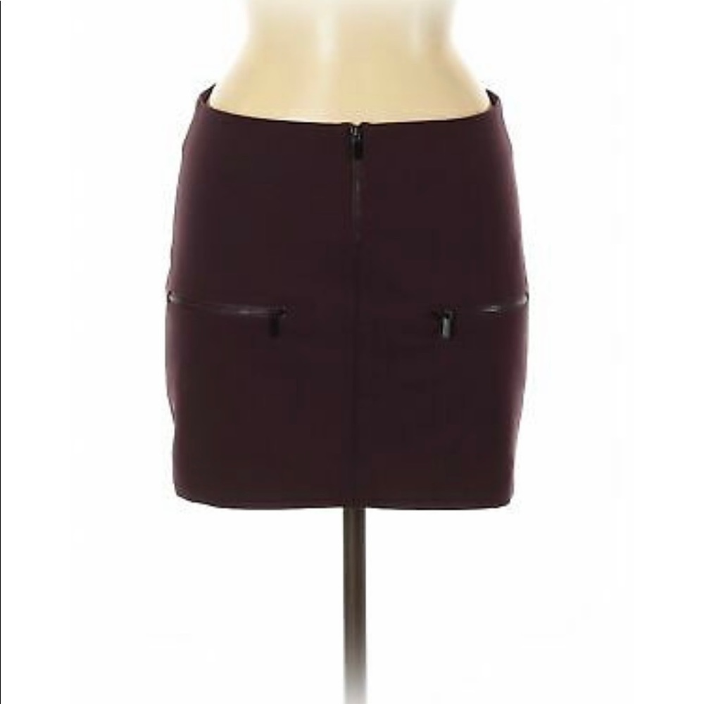NWT Elizabeth and James maroon mini skirt size 0 - Picture 5 of 7